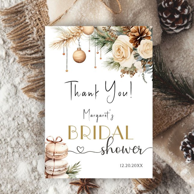 Boho Navidades de invierno Ducha de novias Tarjeta (Subido por el creador)