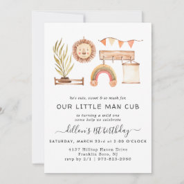 Boho Nursery | Invitación a la fiesta de cumpleaño