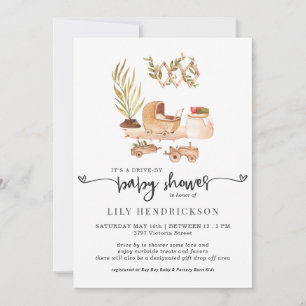 Boho Nursery   Invitación de Baby Shower de unidad