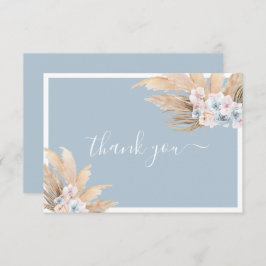 Boho Pampas Grass Boy, tarjeta de agradecimiento