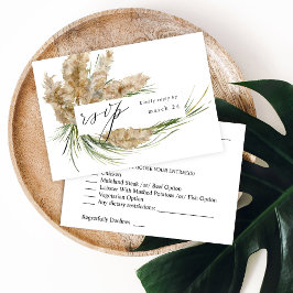 Boho Pampas Grass w Meal RSVP