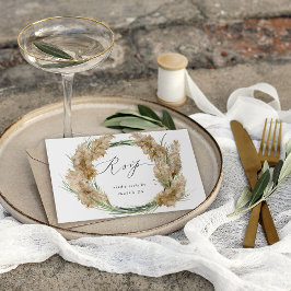 Boho Pampas Grass w Meal RSVP 2