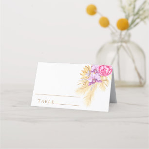 Boho pampas hierba - tarjetas de plaza boda