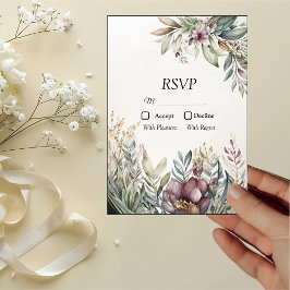 BOHO Pastel Colores Jardín Boda RSVP