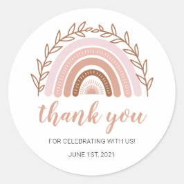 Boho Pegatinas del arcoiris, cumpleaños | Pegatina