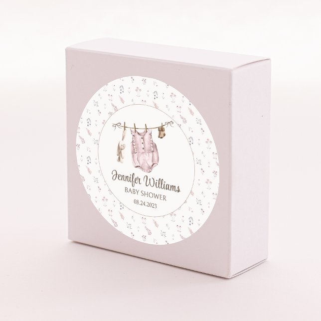 Boho pegatinas redondos de bebé vintage (Subido por el creador)