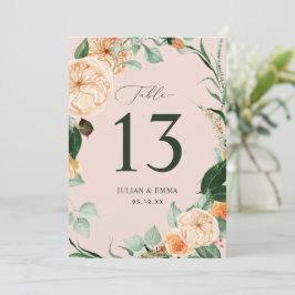 Boho Personalizado de flores de vegetación rosa Ru