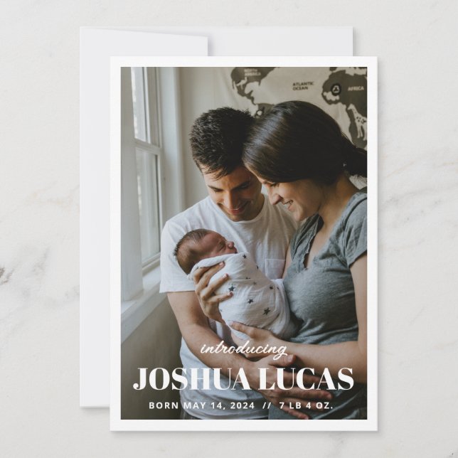 Boho Photo Wedding Guardar la tarjeta de fecha (Anverso)