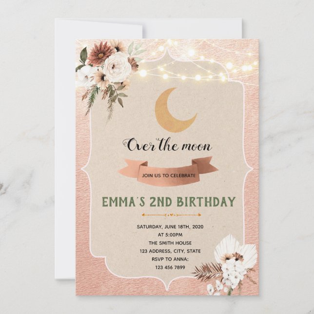 Boho por invitación a la luna (Anverso)