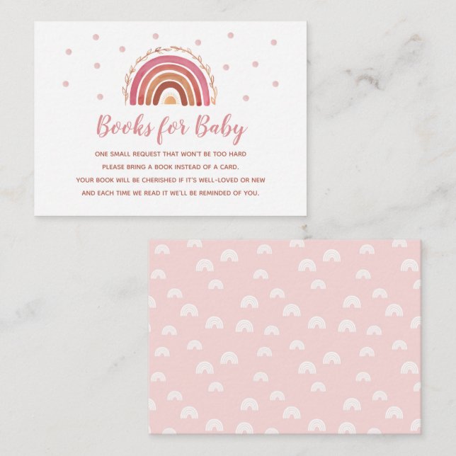 Boho Rainbow Boys para tarjeta para bebé (Anverso / Reverso)