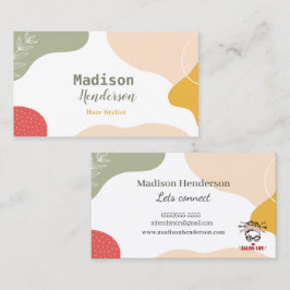 Boho Resumen de las tarjetas de visita de Hair Sty