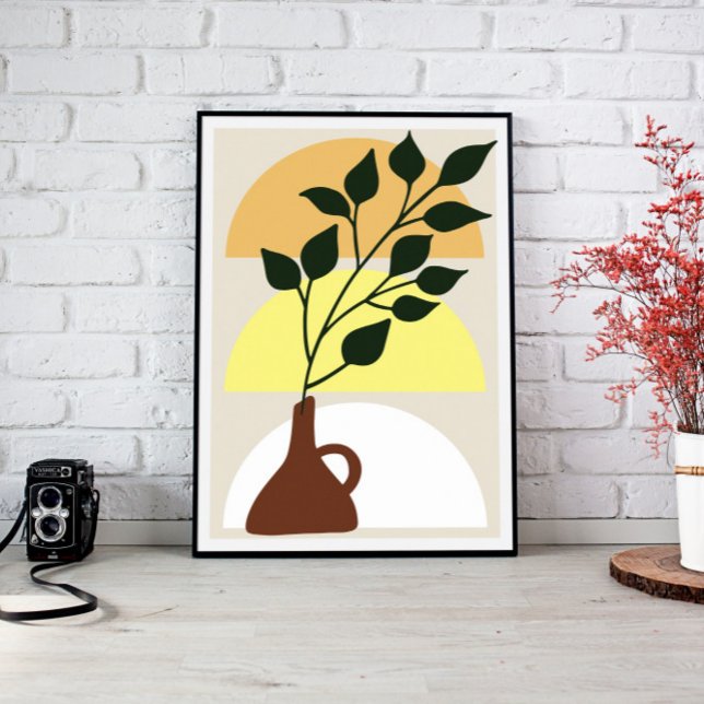 Boho Resumen de lienzo de arte de pared (living room décor, above bed wall art, modern home décor, nursery wall art, large wall décor, canvas)