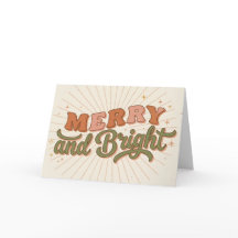Boho Retro Alegre y Brillante Navidad