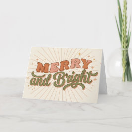 Boho Retro Alegre y Brillante Navidad