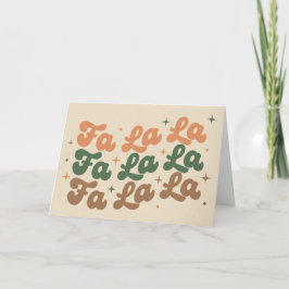 Boho Retro Fa La La Navidad