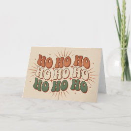 Boho Retro Ho Ho Ho Navidad