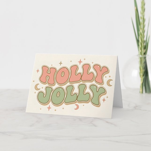 Boho Retro Holly Jolly Navidad (Anverso)