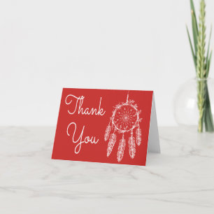 Boho Rojo Agradecimiento Cazador de Sueños Nativo