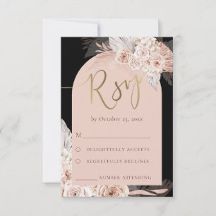 boho RSVP boda