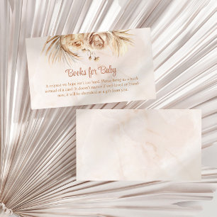 Boho Rubor Floral Books para la tarjeta de cierre