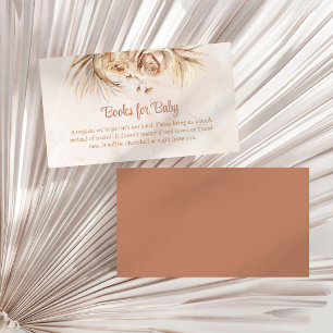 Boho Rubor Floral Books para la tarjeta de cierre