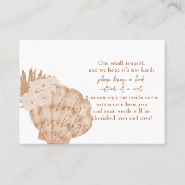 Boho Seashell Baby Shower Libros Para Tarjetas De
