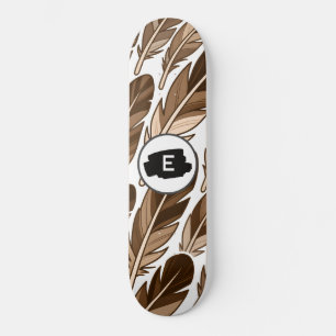 Boho Skateboard - Monograma Personalizado con marr