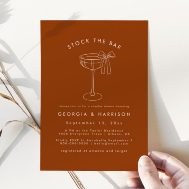 Boho Stock El Bar Parejas Ducha Invitación (Subido por el creador)