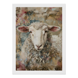 Boho Style Sheep Poster por PS Nature Designs