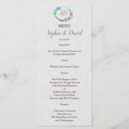 Boho Succulent Cactus Wreath Boda Menu