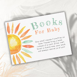 Boho Sunshine Water Books Para La Tarjeta Del Bebé