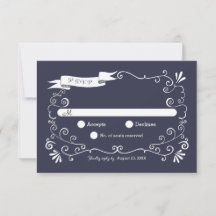 Boho Swirls (Color Cambiable) Boda RSVP