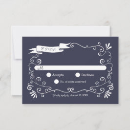 Boho Swirls (Color Cambiable) Boda RSVP