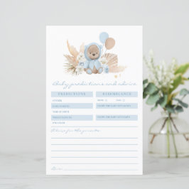 Boho Teddy Bear Predicciones Y Juego De Tarjetas D