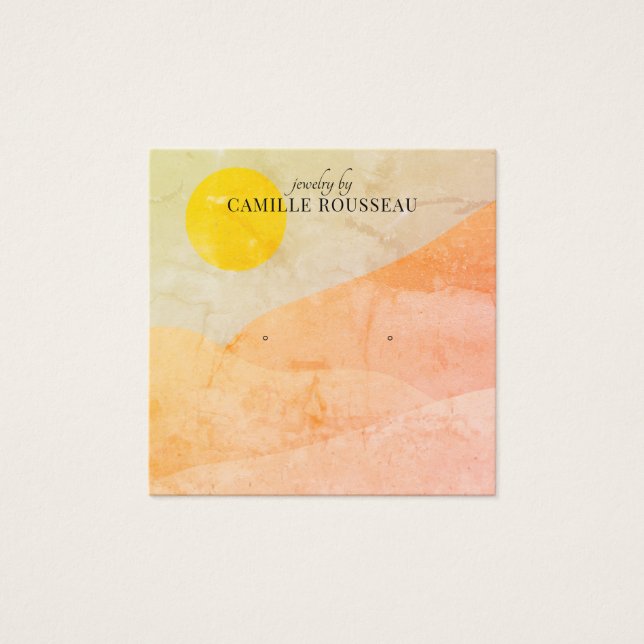 Boho Terracotta Abstract Desert Jewelry (Anverso)