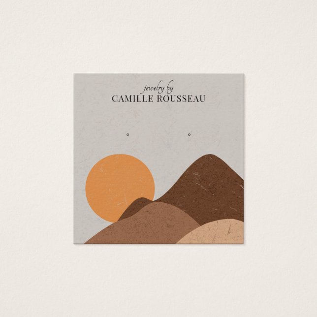 Boho Terracotta Abstract Desert Jewelry (Anverso)