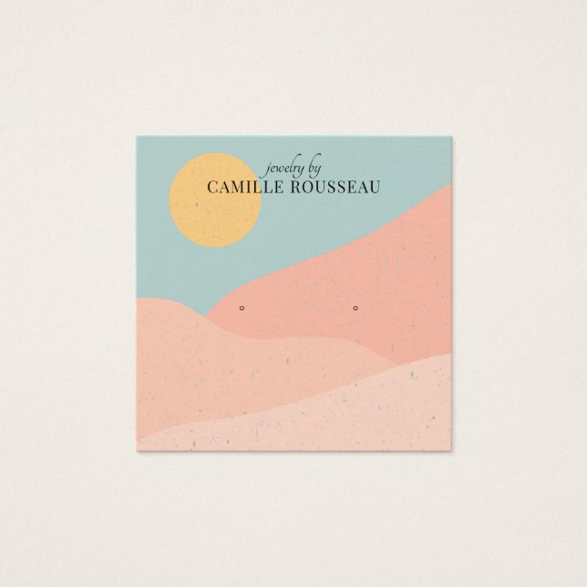 Boho Terracotta Abstract Desert Jewelry (Anverso)