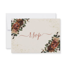 Boho Terracotta Botanica Floral Gold RSVP