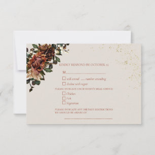 Boho Terracotta Botanica Floral Gold RSVP