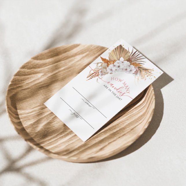 Boho Terracotta Cuántos Canales Tarjeta De Juego (Subido por el creador)