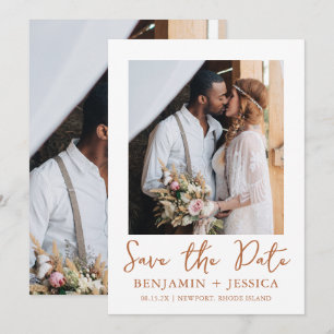 Boho Terracotta Dos Bodas de Fotografía Salven la
