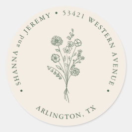 Boho Terracotta Elegante Minimalista | Etiqueta de