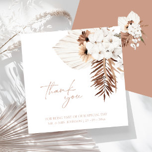 Boho Terracotta Pampas Orquídea Boda Gracias