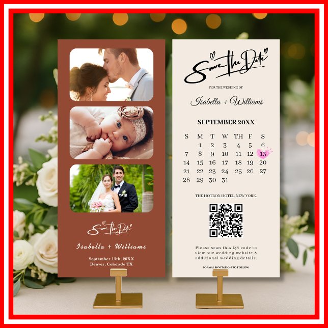 Boho Terracotta Wedding, Naranja quemado, salva la (Subido por el creador)