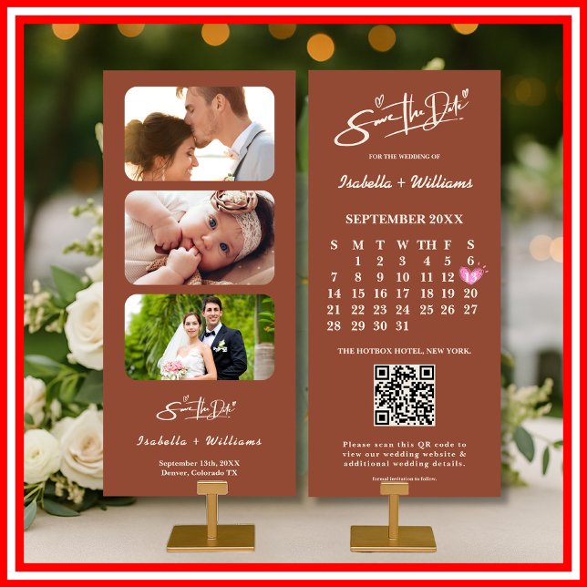 Boho Terracotta Wedding, Naranja quemado, salva la (Subido por el creador)