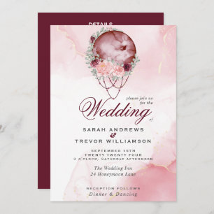 Boho todo en una invitación a la luna de cimarrón 