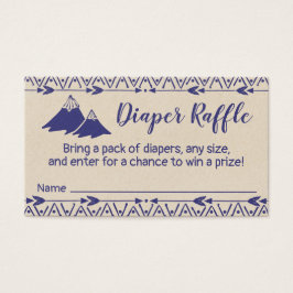 Boho Tribal Baby Shower Diaper Raffle Ticket