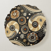 Boho Tribal Paisley y Mandala Almohada