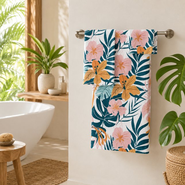 Boho Tropical Hojas Flores (Subido por el creador)
