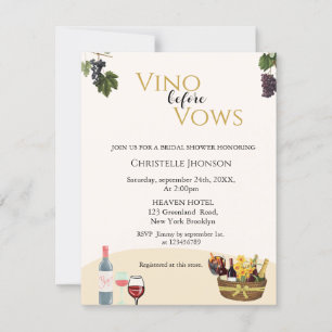 Boho Vino antes de prometer la invitación a la duc